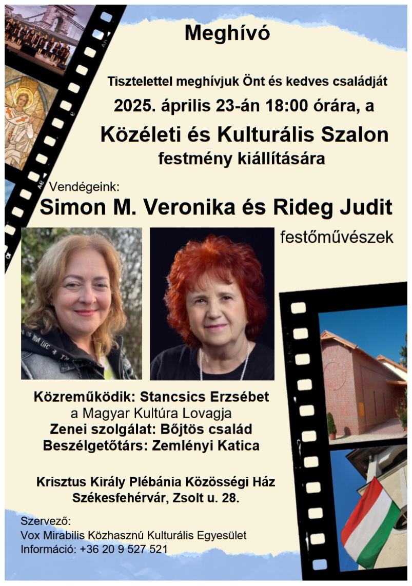 Festőművészek az áprilisi Közéleti és Kulturális Szalonban